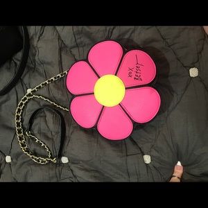 Betsey Johnson flower crossbody bag